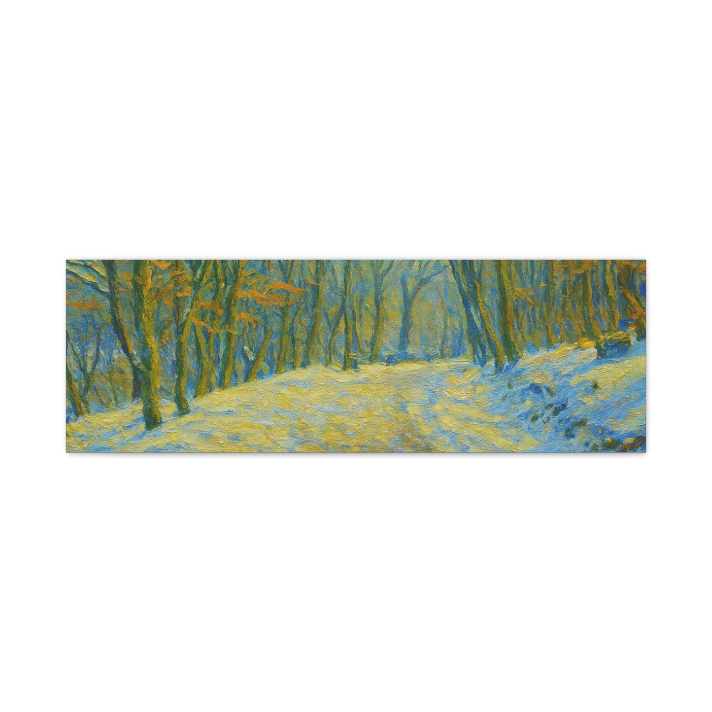 Wall Art Print, Winter Landscape Canvas Home Decor, Gift for Nature Lovers, Seasonal Artwork, Cozy Housewarming Decoration - TRV