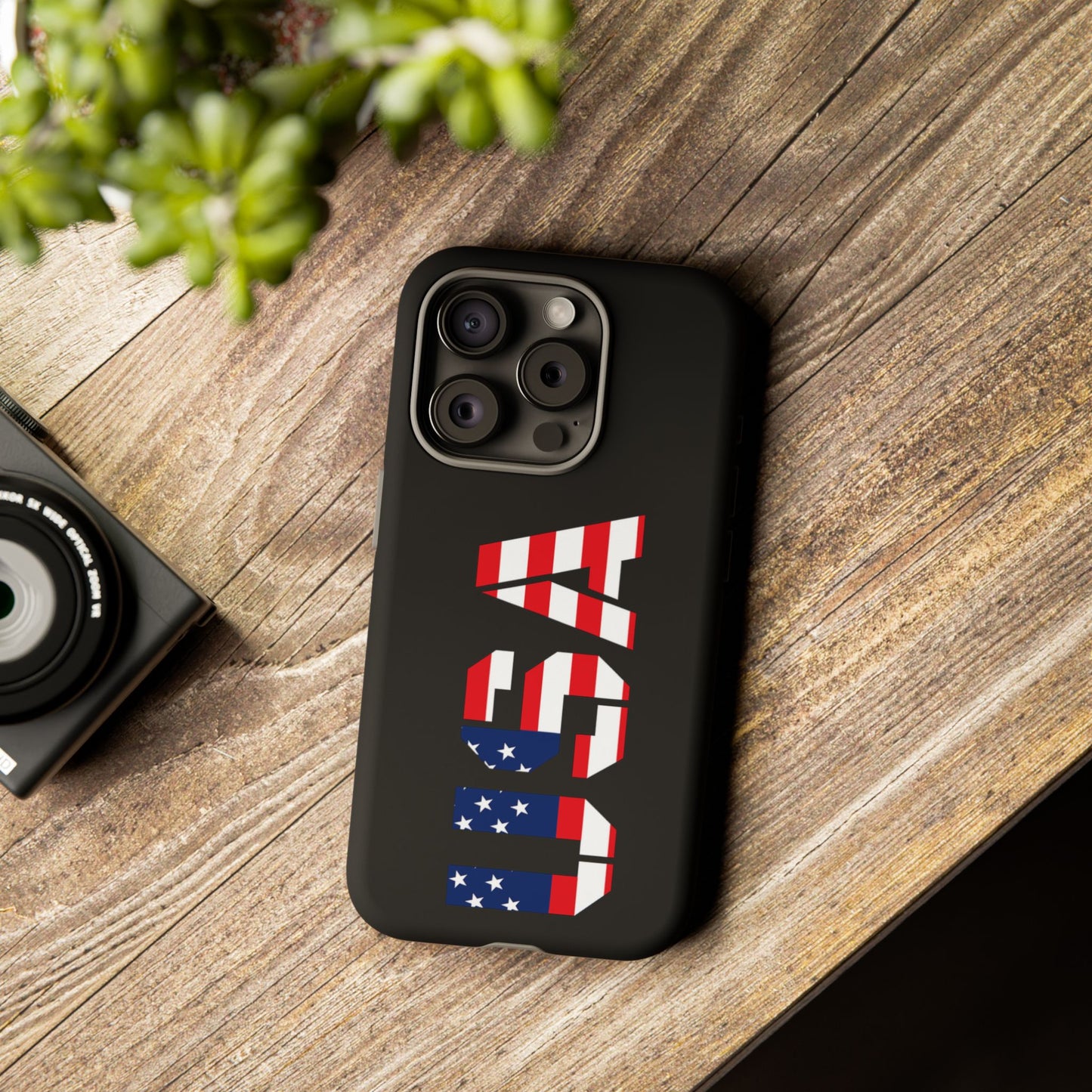 USA Flag Phone Case, Tough Phone Cover, Patriotic Gift, Independence Day Accessory, American Pride Mobile Case - TRV