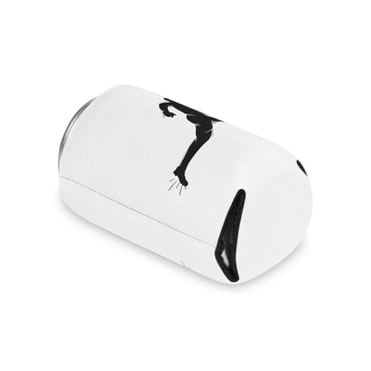 Football Player Can Cooler – Running Ball Carrier Beverage Koozie