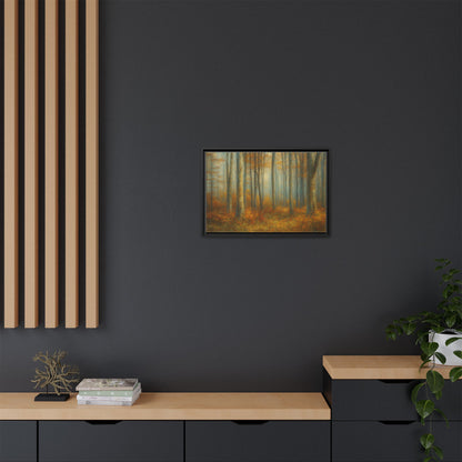 Autumn Forest Canvas Art, Framed Wall Decor, Rustic Home Decor, Nature Artwork, Gift for Nature Lovers - TRV