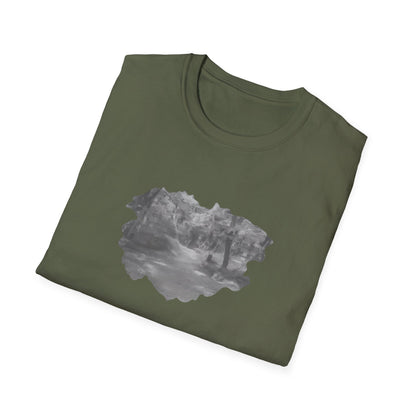 Serene Nature Landscape T-Shirt - Comfortable Unisex Tee, Outdoor Adventures, Nature Lover Gift, Casual Wear, Stylish Spring Top - TRV