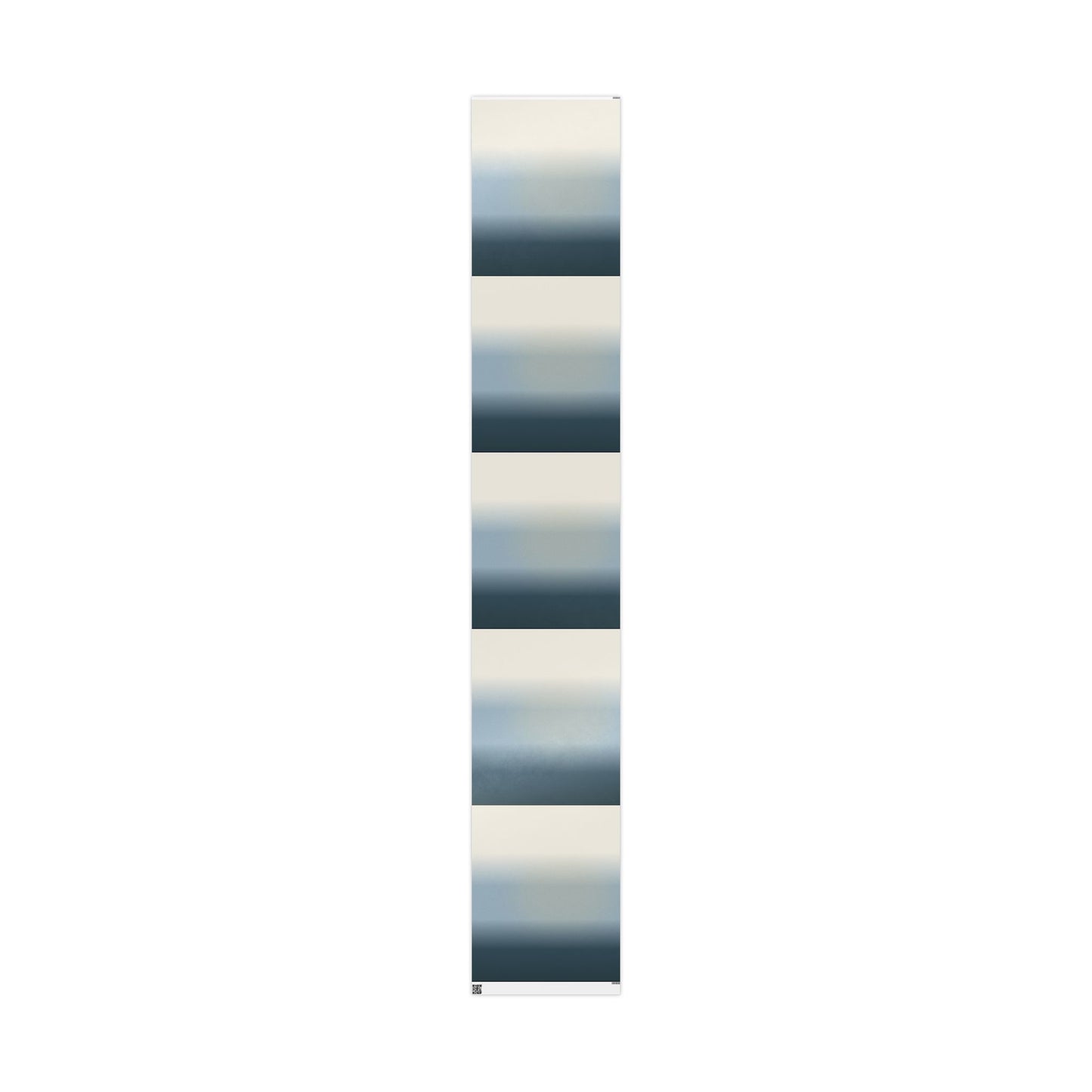 Gradient Ombre Wrapping Paper Roll — Coastal Blue to Cream Gift Wrap