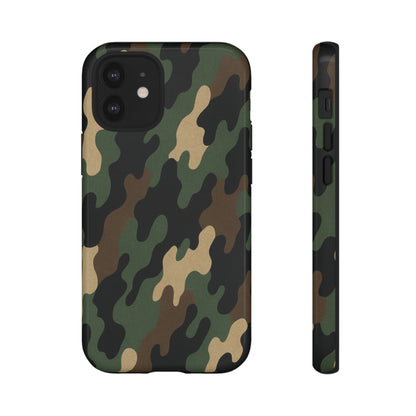 Camouflage Phone Case, Tough Cases, Military Style, Unique Phone Accessories, Gift for Him, Durable Phone Cover - TRV
