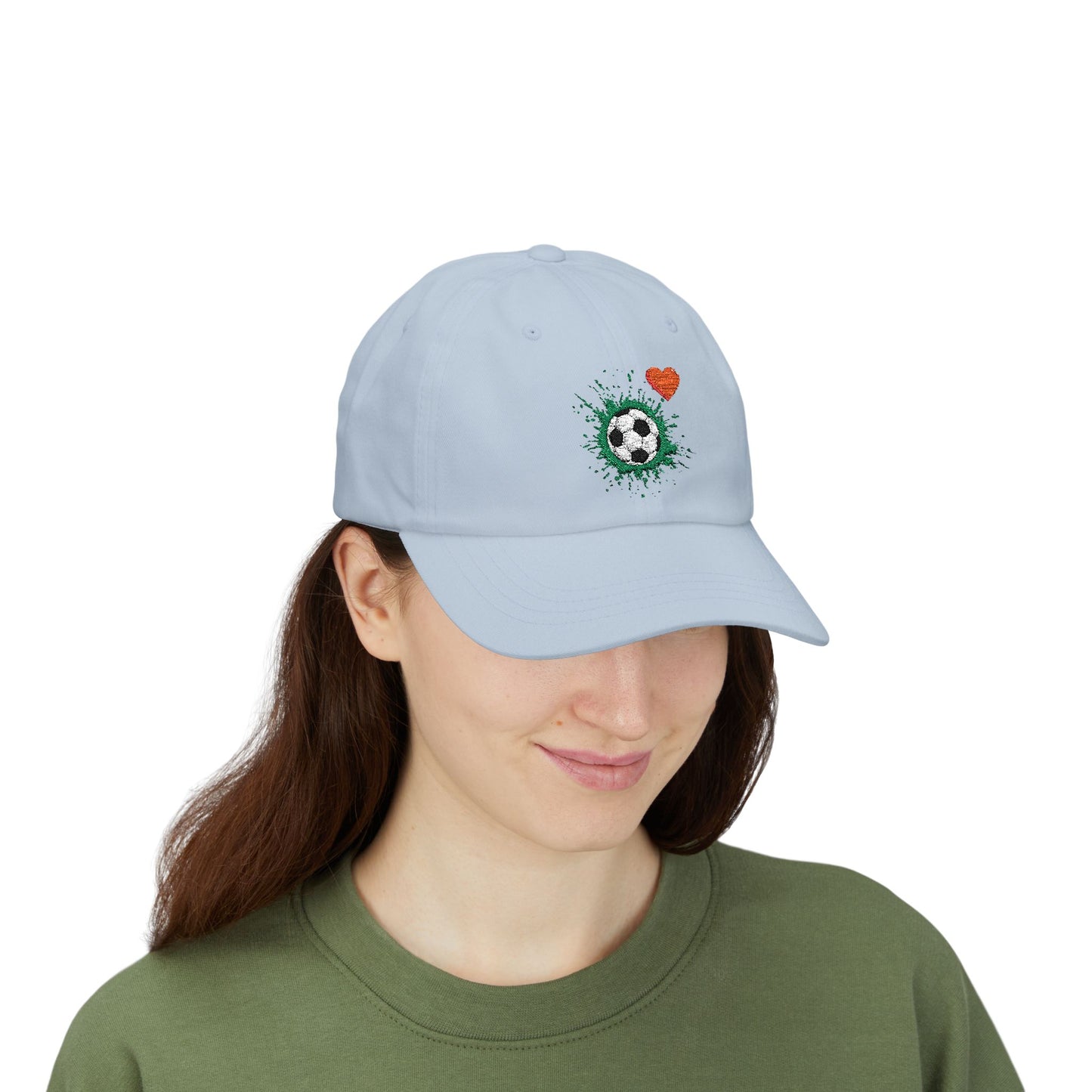 Soccer Love Dad Cap | Perfect Gift for Sports Lovers, Father's Day, Outdoor Events, Casual Wear, Adjustable Cap - TRV