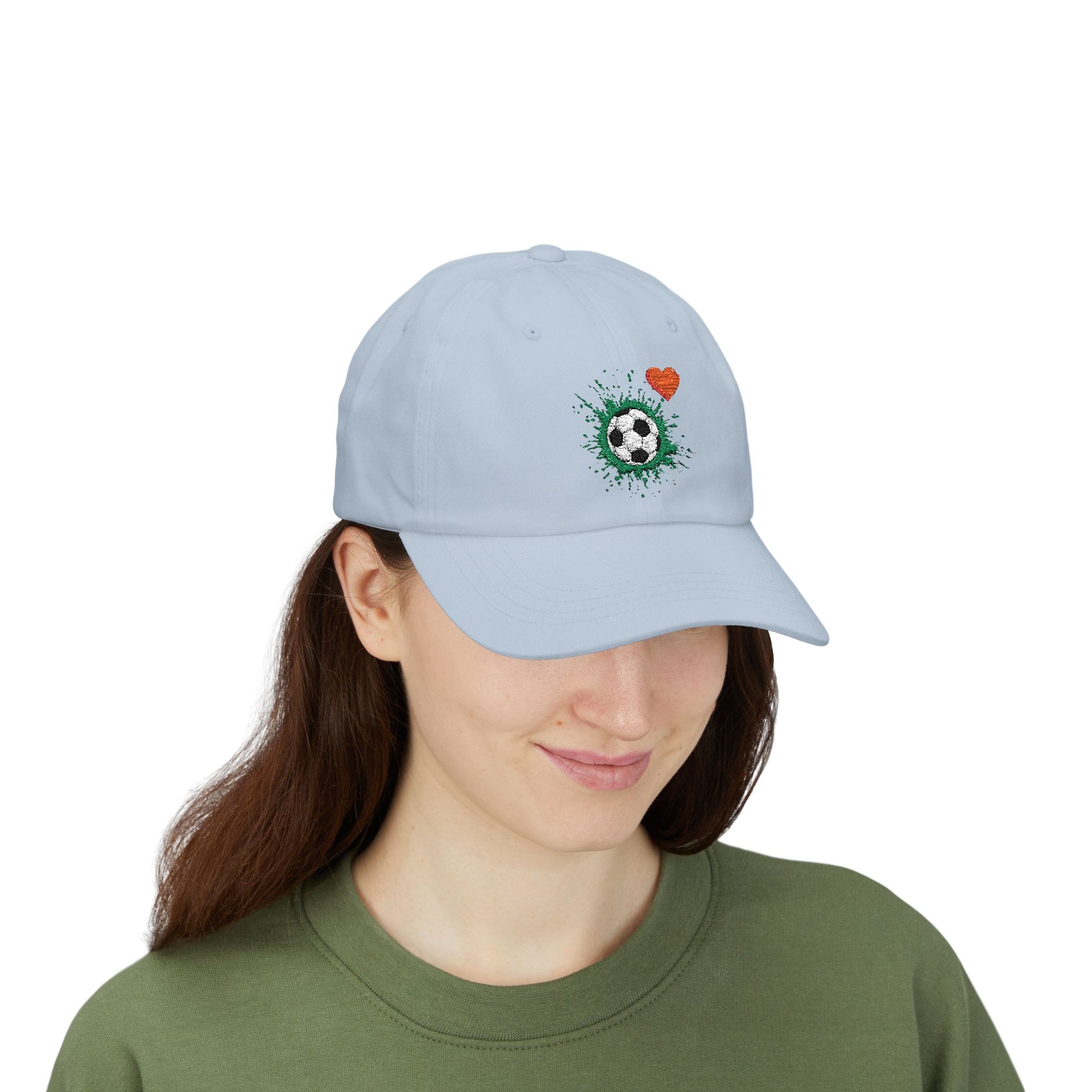 Soccer Love Dad Cap | Perfect Gift for Sports Lovers, Father's Day, Outdoor Events, Casual Wear, Adjustable Cap - TRV