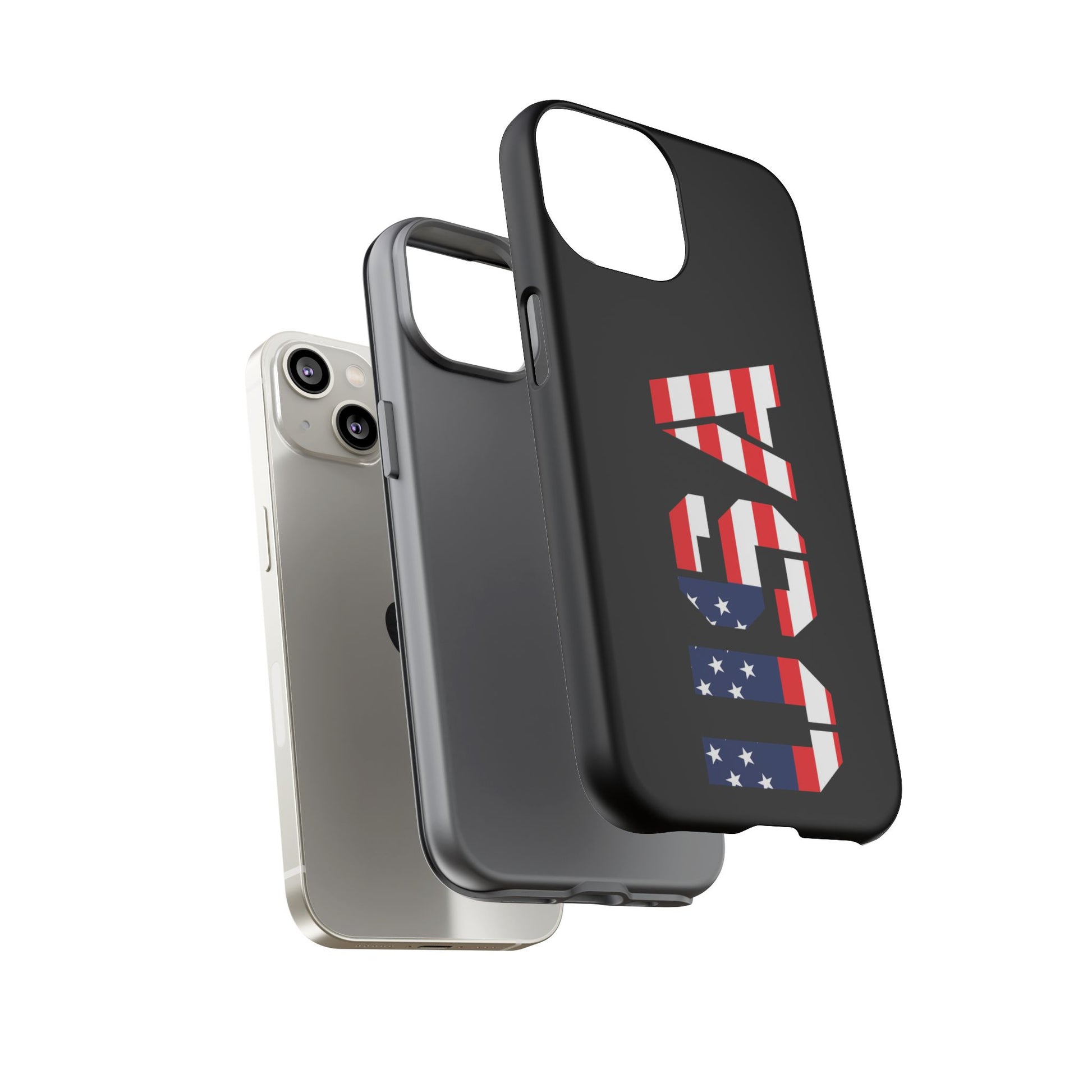 USA Flag Phone Case, Tough Phone Cover, Patriotic Gift, Independence Day Accessory, American Pride Mobile Case - TRV