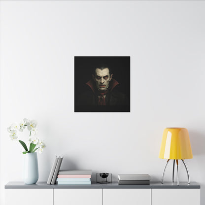 Vampire Portrait Canvas Wall Art – Gothic Dracula Print on Canvas