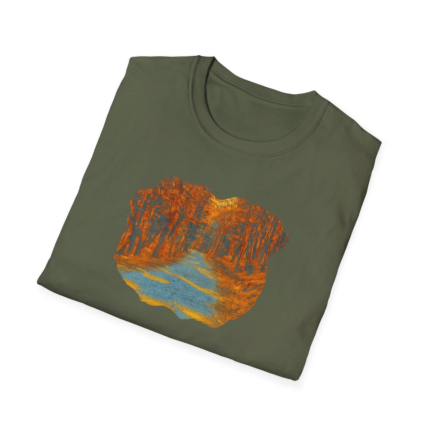 Autumn Pathway Unisex Softstyle T-Shirt, Cozy Fall Shirt, Nature Lover Tee, Scenic Route Top, Gift for Hikers, Casual Wear, Outdoor [...]