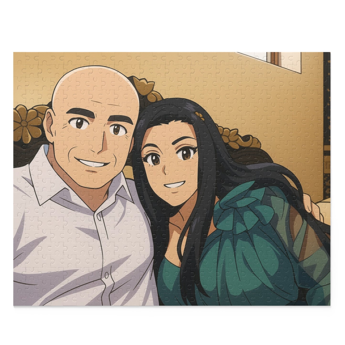 Anime Couple Portrait Puzzle | Custom 120/252/500-Piece - TRV