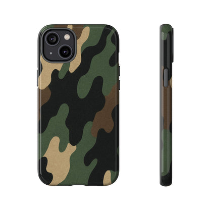 Camouflage Phone Case, Tough Phone Cover, Military Style Accessory, Protective Case for Men, Gifts for Soldiers - TRV