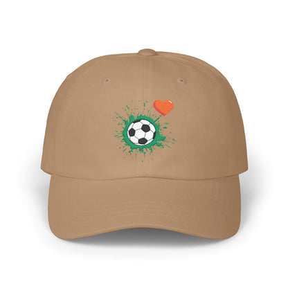 Soccer Love Dad Cap | Perfect Gift for Sports Lovers, Father's Day, Outdoor Events, Casual Wear, Adjustable Cap - TRV