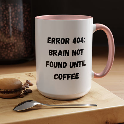 Error 404 Coffee Mug - Perfect for Your Daily Brew, Gift for Programmers, Humor for Coffee Lovers, Office Desk Decor, Nerdy Kitchenware