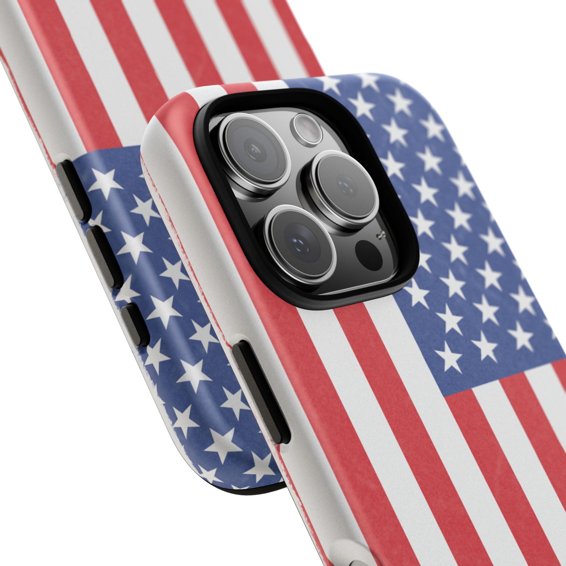 Patriotic Phone Case - Tough Cases for Veterans, USA Lovers, Independence Day, Memorial Day, Flag Design - TRV