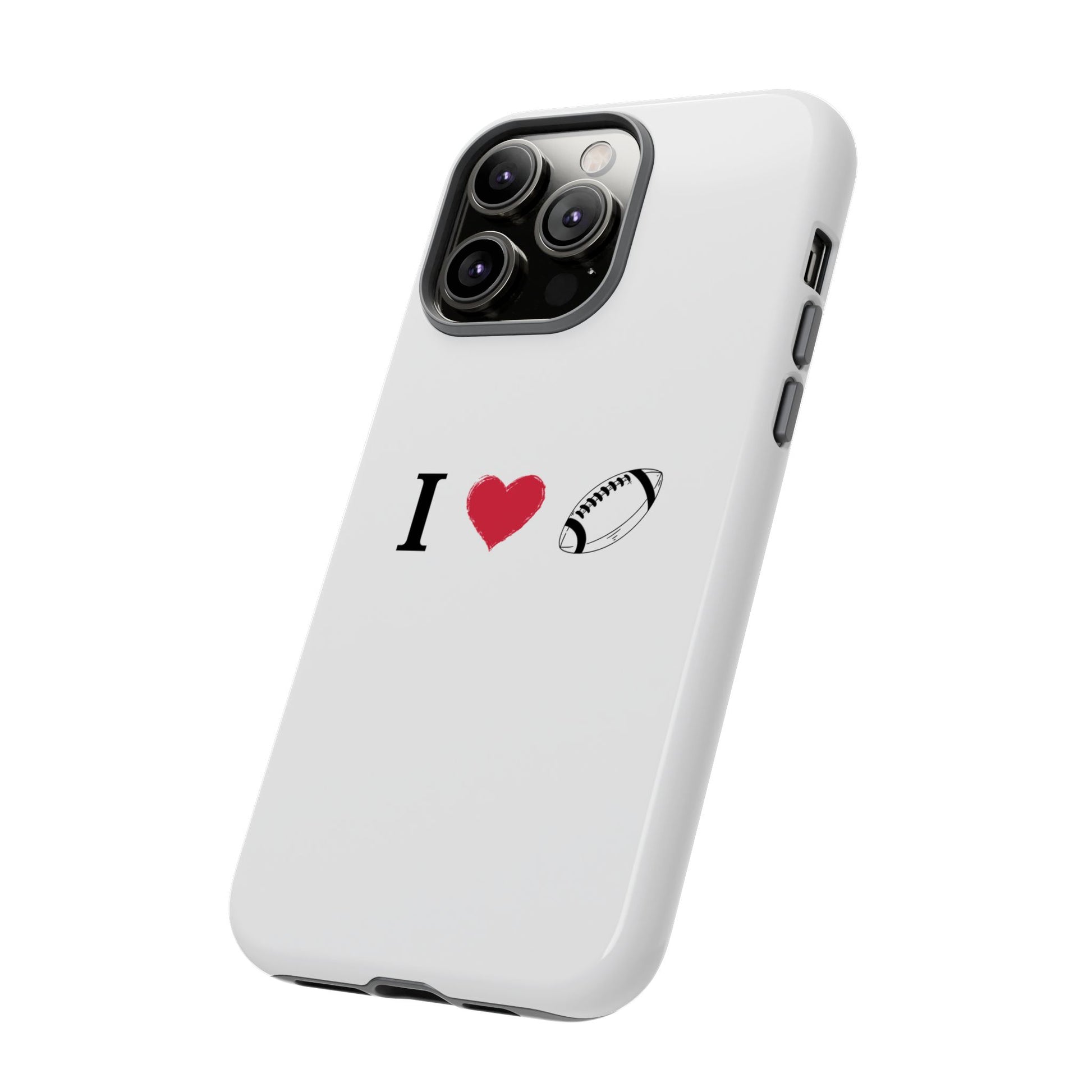 Football Love Phone Case - Tough Cases, Unique Sports Lover Gift, Personalized Cellphone Cover, Birthday Present, Sports Equipment - TRV