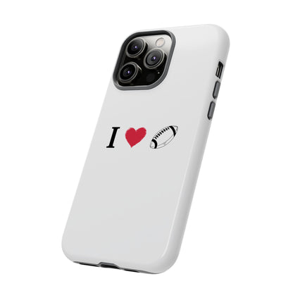 Football Love Phone Case - Tough Cases, Unique Sports Lover Gift, Personalized Cellphone Cover, Birthday Present, Sports Equipment - TRV