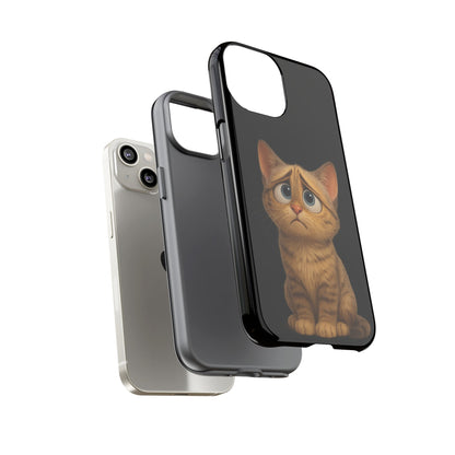 Cute Cat Phone Case, Adorable Kitty Cover, Pet Lover Gift, Unique Animal Design, Customizable Mobile Case - TRV