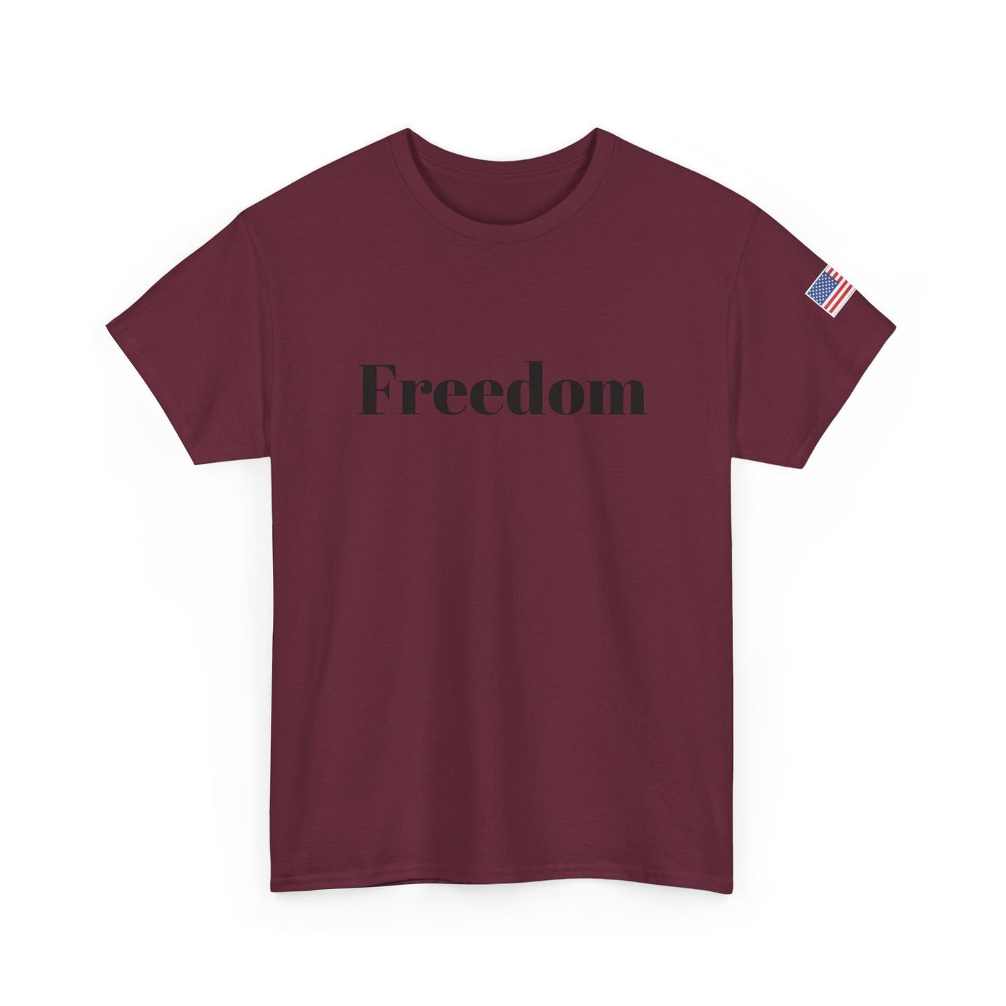 Freedom script tee | T-Shirt, American flag sleeve - TRV