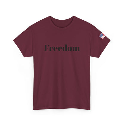 Freedom script tee | T-Shirt, American flag sleeve - TRV