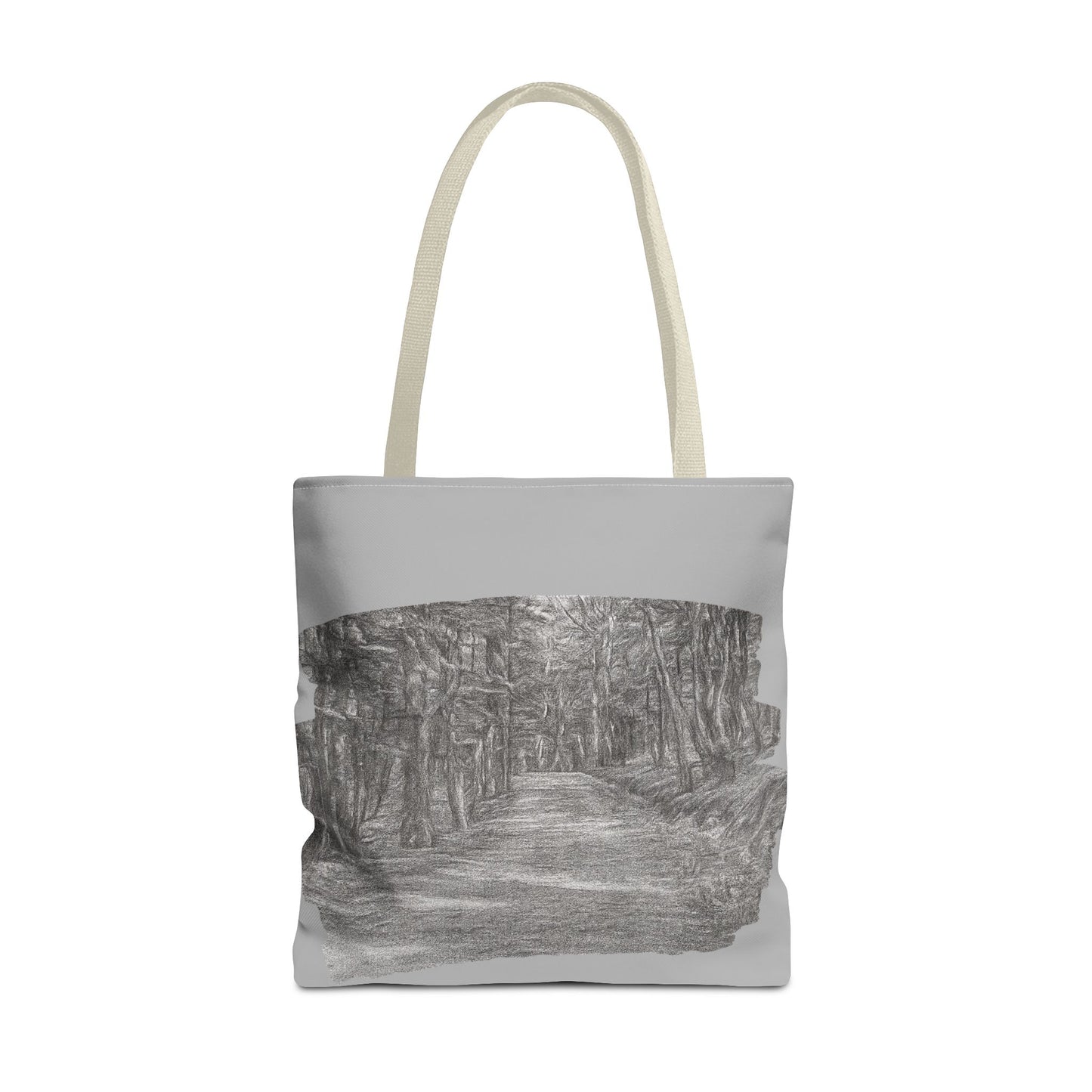 Scenic Path Tote Bag, Reversible Tote, Eco-Friendly Shopper, Outdoor Adventure Bag, Gift for Nature Lovers, Stylish Carryall - TRV
