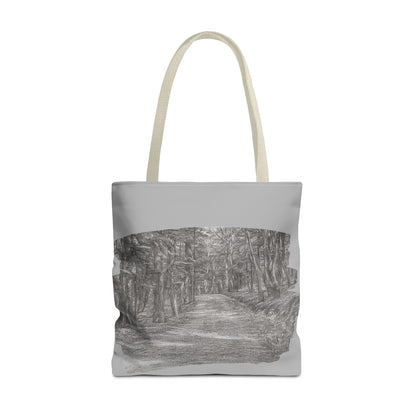 Scenic Path Tote Bag, Reversible Tote, Eco-Friendly Shopper, Outdoor Adventure Bag, Gift for Nature Lovers, Stylish Carryall - TRV