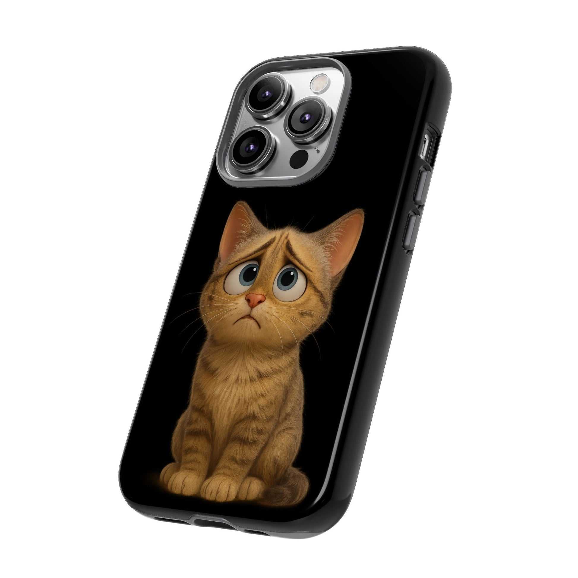 Cute Cat Phone Case, Adorable Kitty Cover, Pet Lover Gift, Unique Animal Design, Customizable Mobile Case - TRV