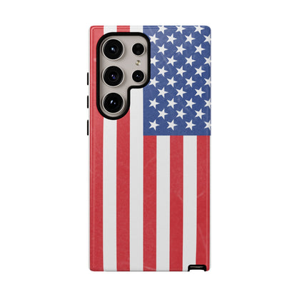 Patriotic Phone Case - Tough Cases for Veterans, USA Lovers, Independence Day, Memorial Day, Flag Design - TRV