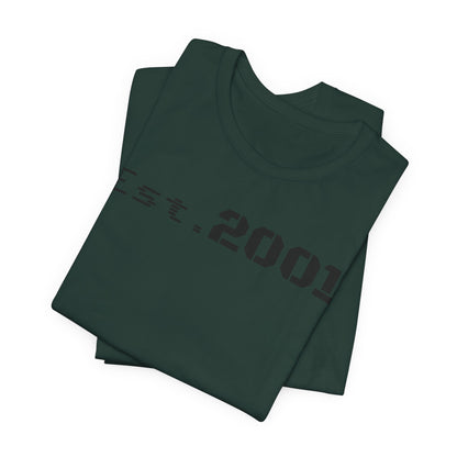 Est. 2001 Unisex Tee - Timeless Casual Wear, Birthday Gift, Nostalgic Fashion, Everyday Comfort, Trendy Streetwear