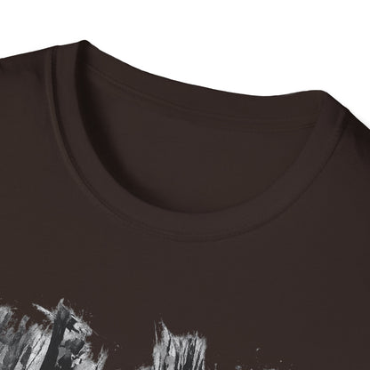 Minimalist Nature-Inspired Unisex Softstyle T-Shirt, Casual Wear, Everyday Style, Gift for Nature Lovers, Eco-Friendly Fashion