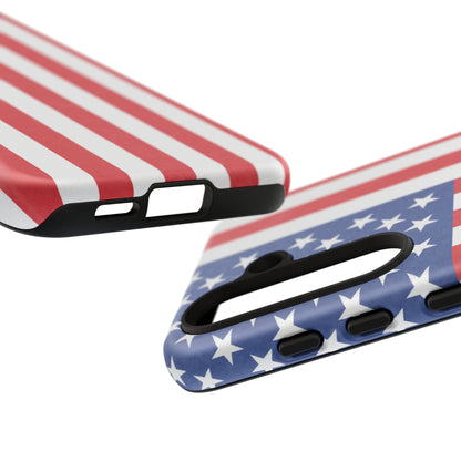 American Flag Phone Case - Patriotic Cell Cover, Tough Cases, USA Pride, Independence Day Gift, Veteran's Day, Phone Protection - TRV