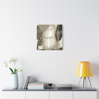 Abstract Neutral Pear Still Life Canvas