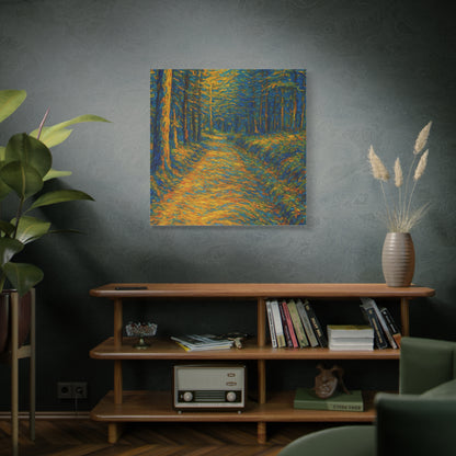 Van Gogh Style Forest Canvas Art | Nature Wall Decor, Home Office Accent, Gift for Nature Lovers, Gallery Wrapped, Living Room Wall Art - TRV