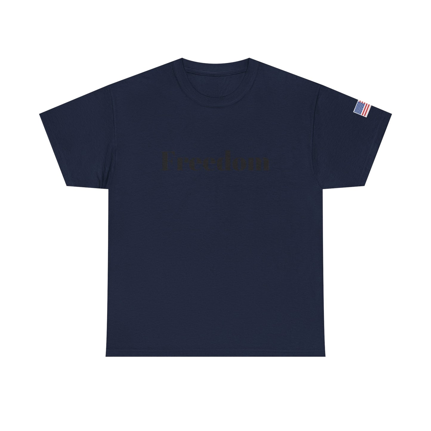 Freedom script tee | T-Shirt, American flag sleeve - TRV