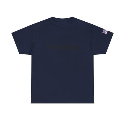Freedom script tee | T-Shirt, American flag sleeve - TRV