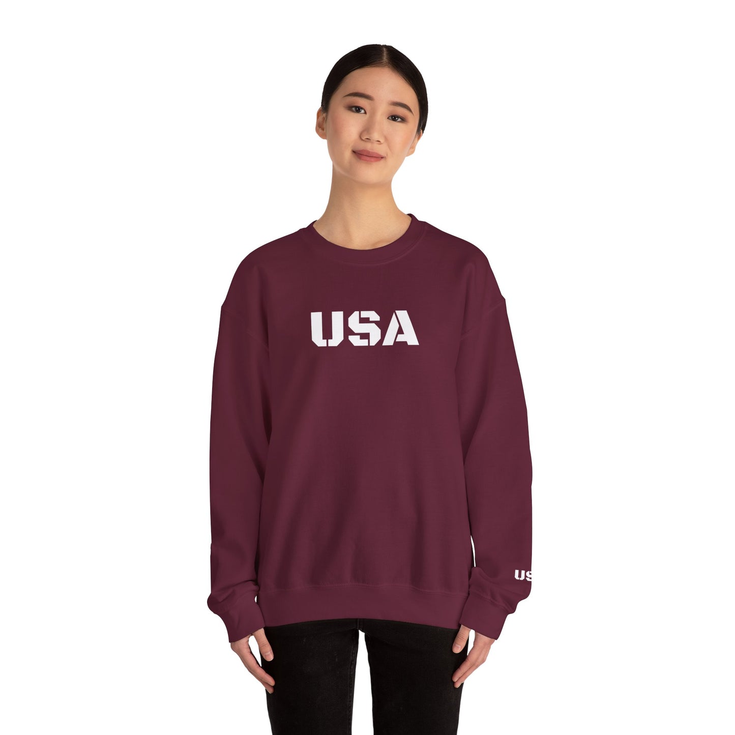 Cozy USA Unisex Crewneck Sweatshirt | Perfect Layering Piece for Every Season | Great Gift for Him/Her | Trendy Style for Casual Outings