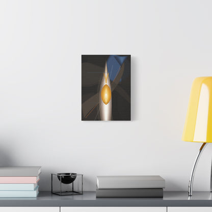 Abstract Geometric Flame Canvas | Matte Stretched Canvas 1.25"