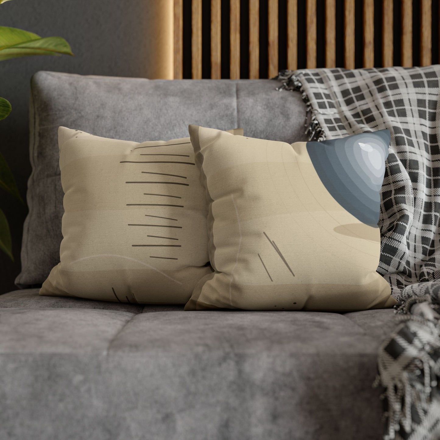 Abstract Nautical Anchor Design Pillowcase | Spun Polyester Square Pillowcase - TRV