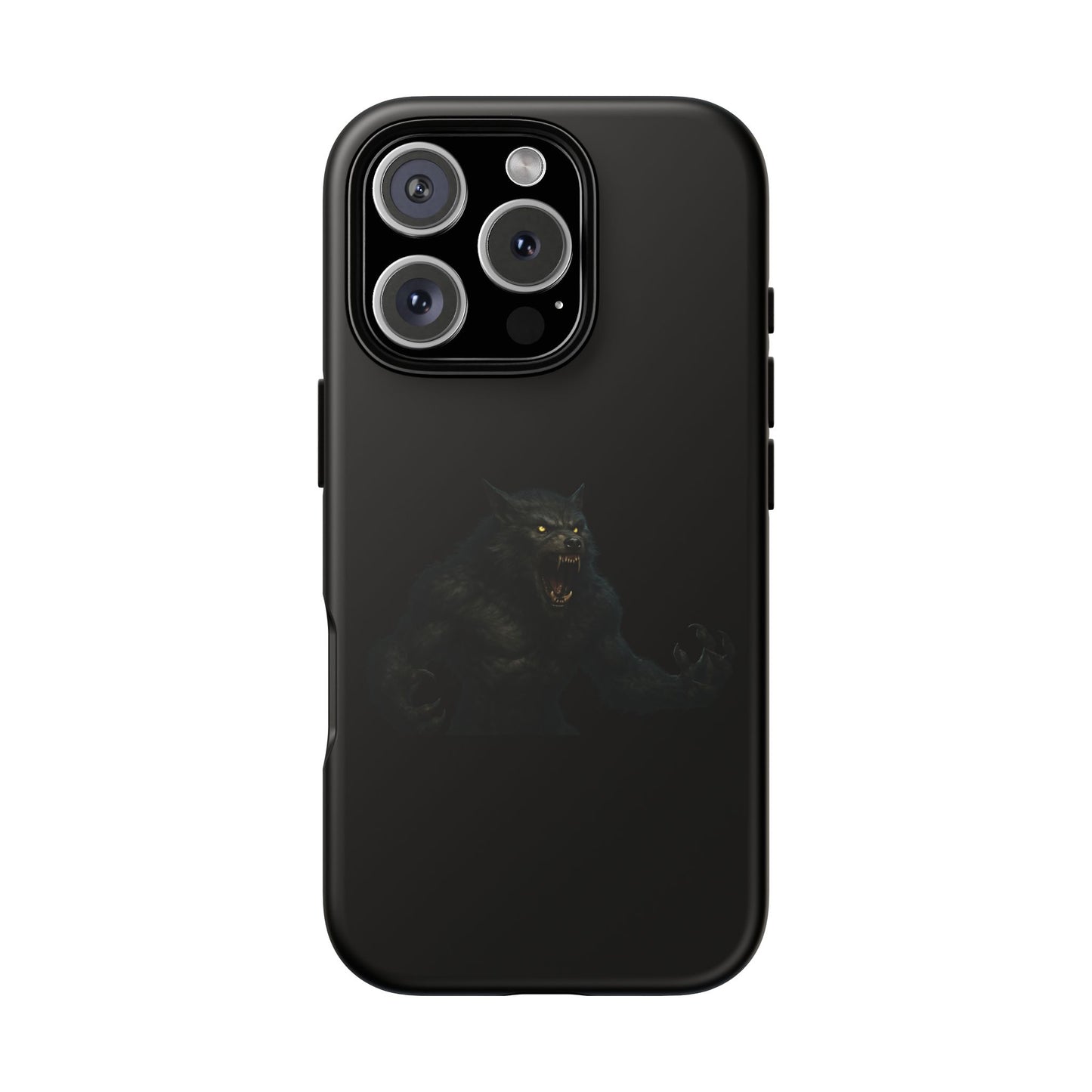 Werewolf Phone Case, Tough Cases, Black Panther Design, Gift for Animal Lovers, Phone Accessories, Fierce Phone Protection - TRV