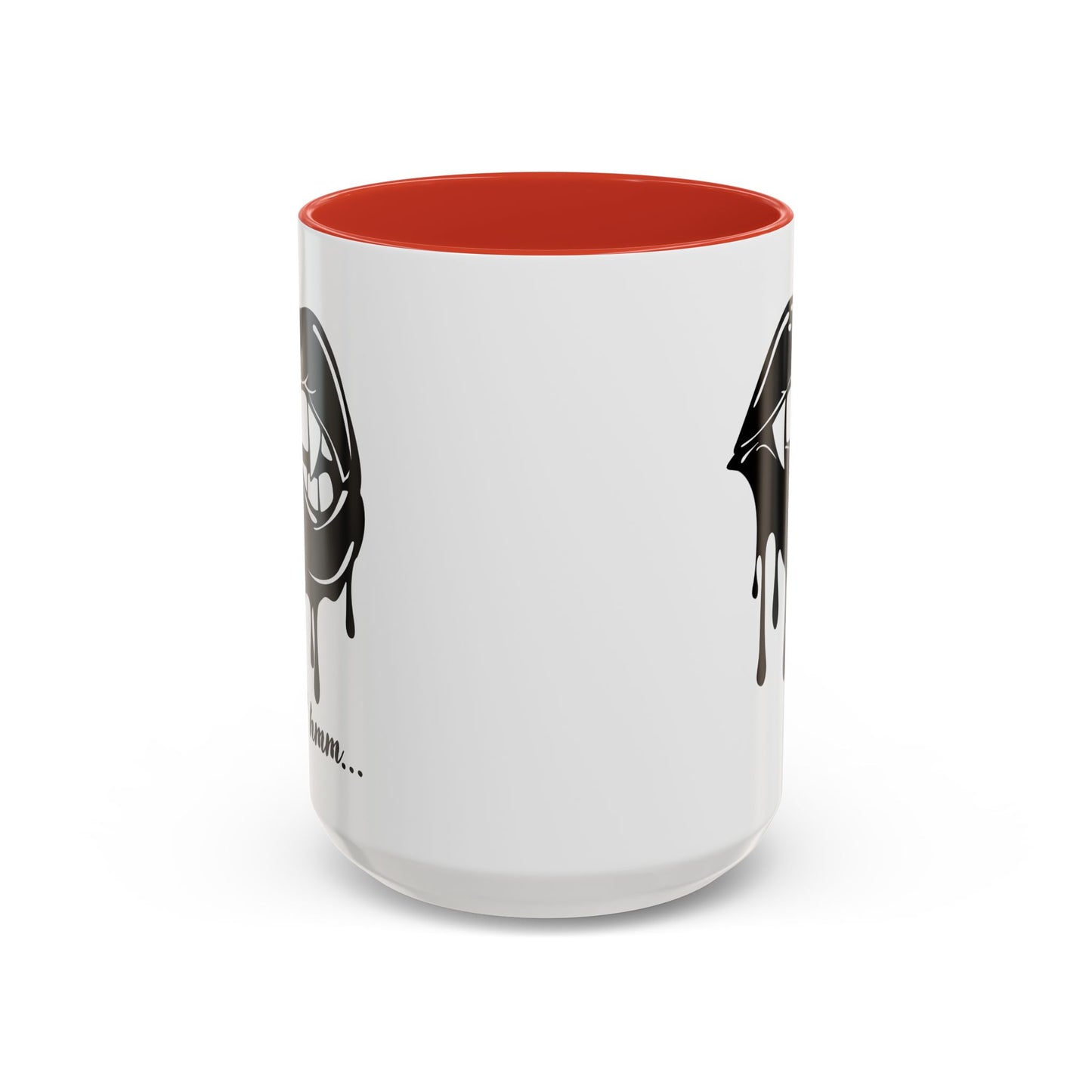 Dripping Lip Coffee Mug – "hmm..." Accent Ceramic Mug (11/15oz)