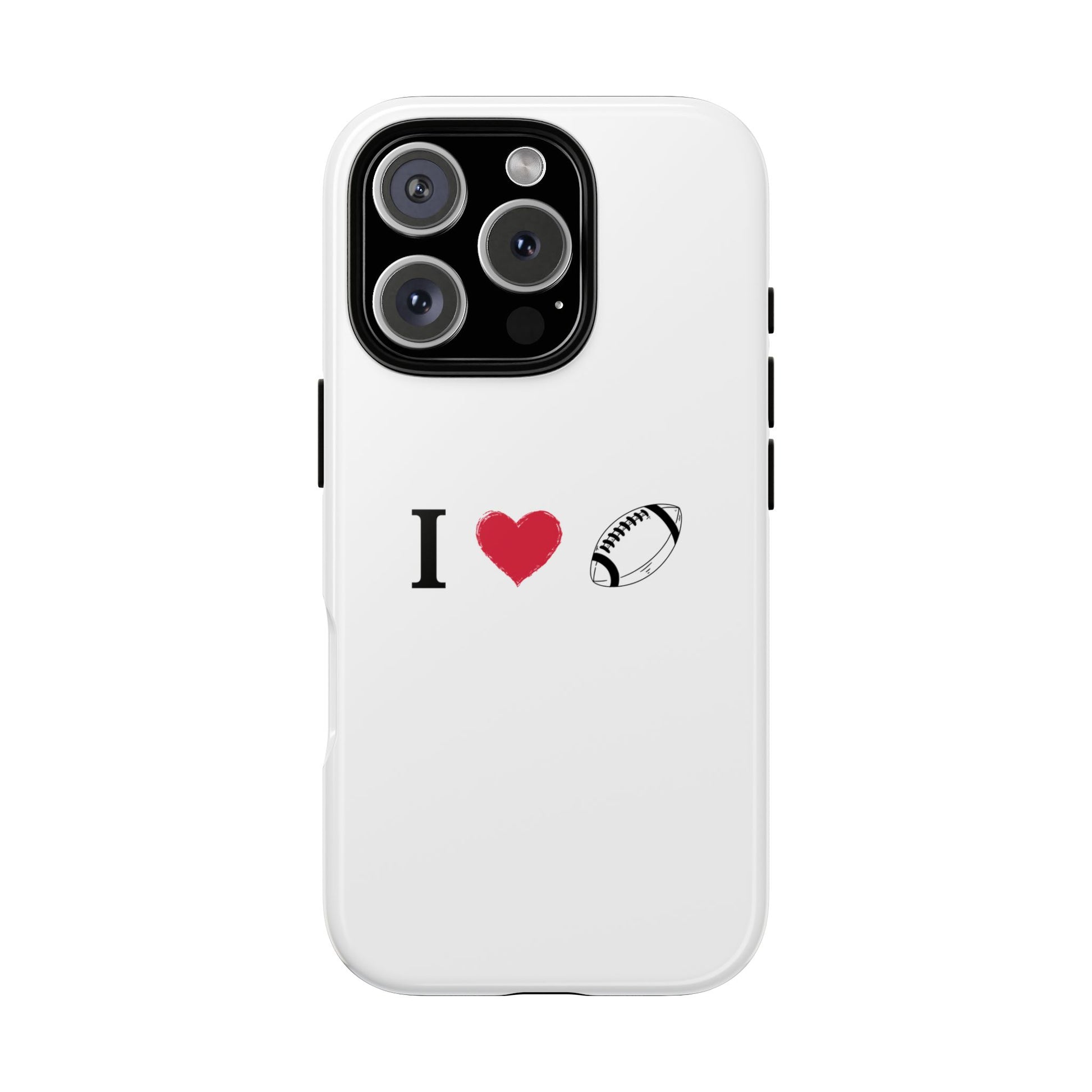 Football Love Phone Case - Tough Cases, Unique Sports Lover Gift, Personalized Cellphone Cover, Birthday Present, Sports Equipment - TRV