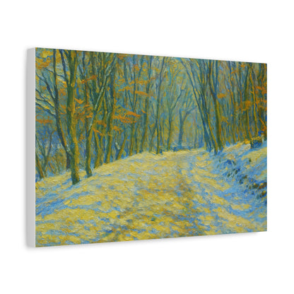 Wall Art Print, Winter Landscape Canvas Home Decor, Gift for Nature Lovers, Seasonal Artwork, Cozy Housewarming Decoration - TRV