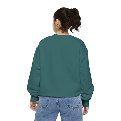 Minimalist Peace Hand Sweatshirt — Small Chest Line Art Crewneck