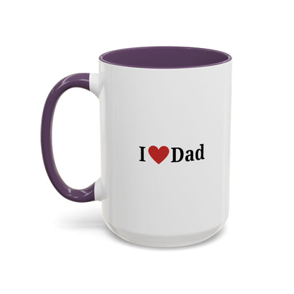 I Love Dad Accent Coffee Mug - Perfect Gift for Father's Day & Birthdays - TRV
