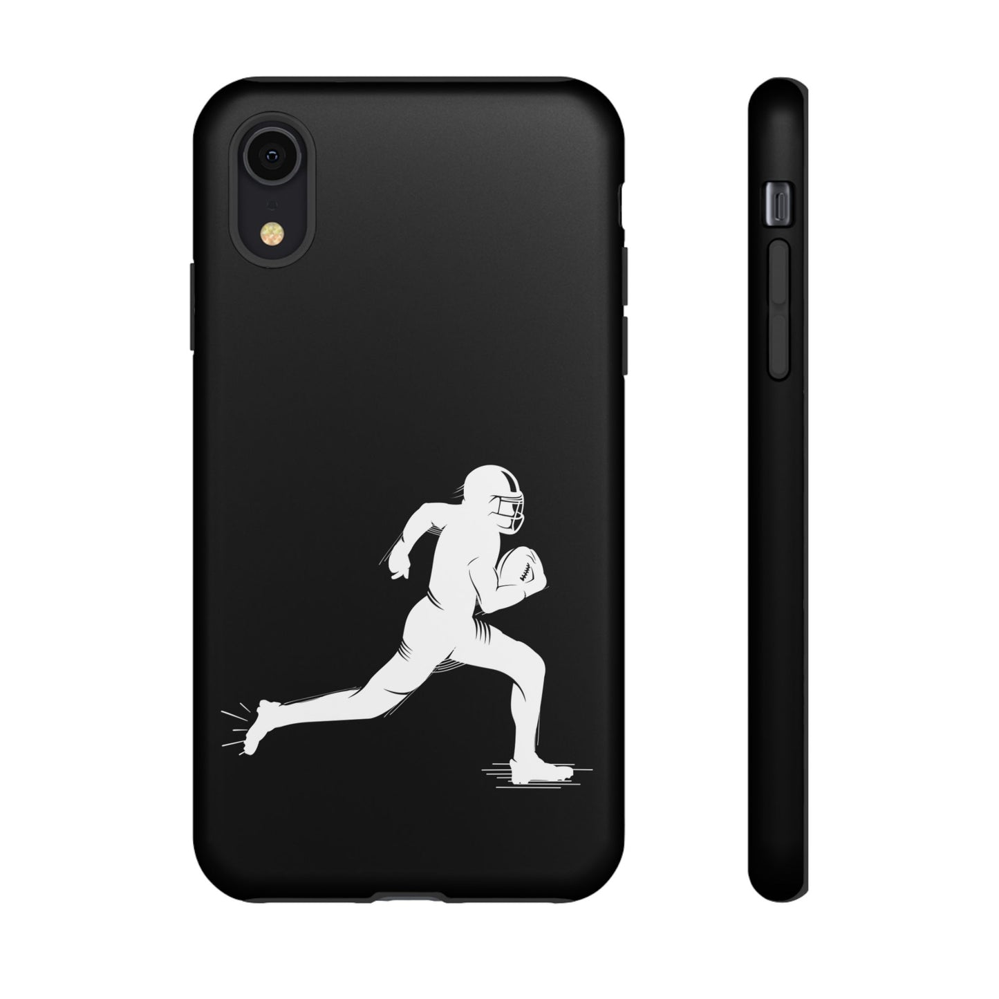 Football Player Phone Case, Tough Cases, Sports Phone Cover, Gift for Athletes, iPhone & Samsung Accessories, Running Player Design - TRV