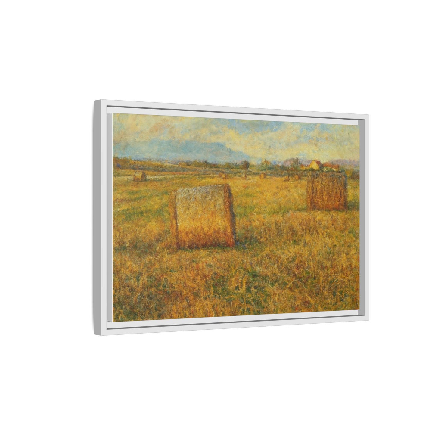 Framed Matte Canvas Wall Art - Rustic Farm Landscape, Country Decor, Home Gallery, Gift for Nature Lovers, Housewarming Decor - TRV