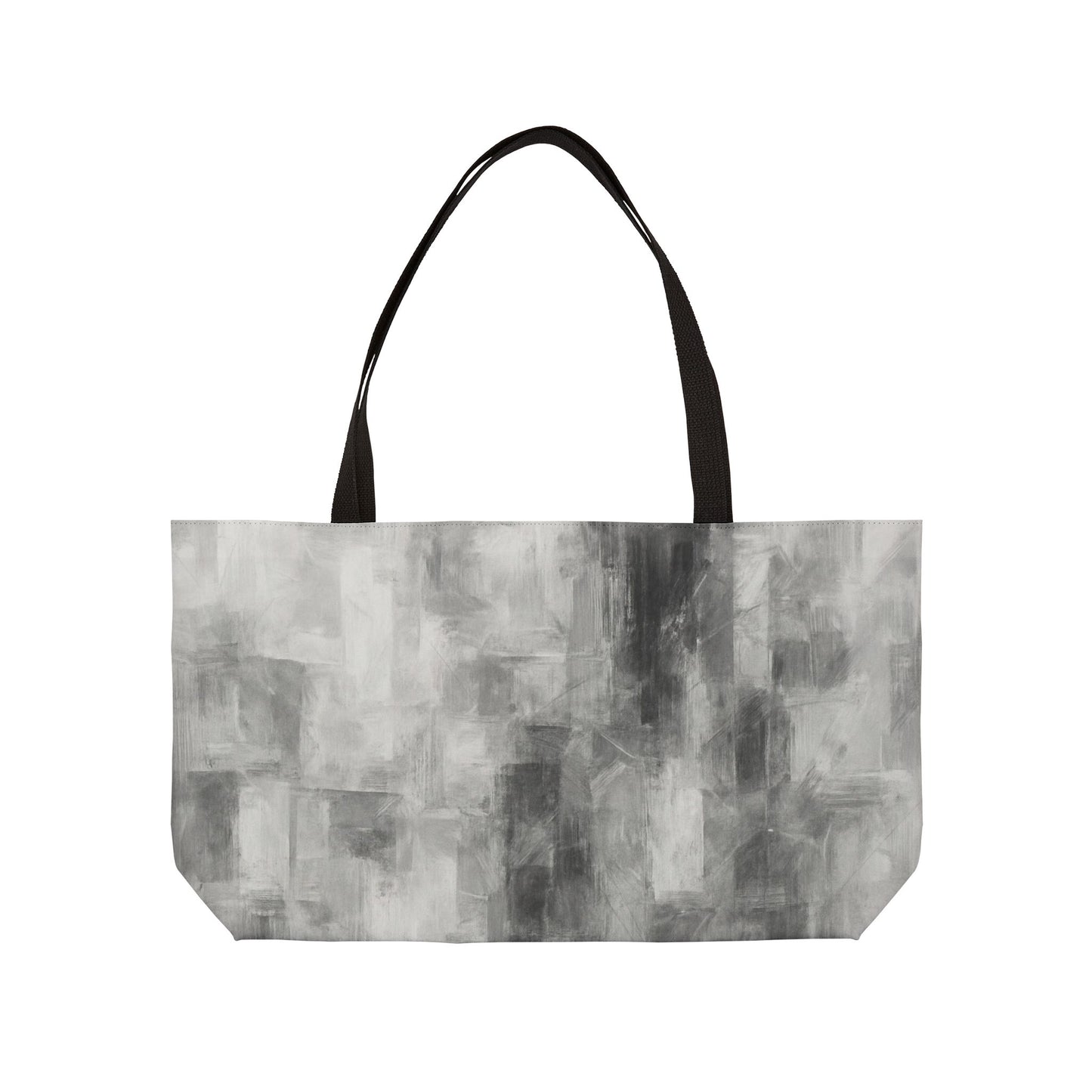 Chic Abstract Weekender Tote Bag - Stylish Travel Accessory, Beach Bag, Weekend Getaway Bag, Large Handbag, Gray Tote for Women - TRV