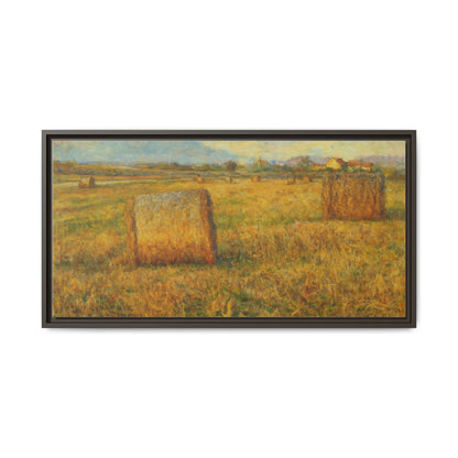 Framed Matte Canvas Wall Art - Rustic Farm Landscape, Country Decor, Home Gallery, Gift for Nature Lovers, Housewarming Decor - TRV