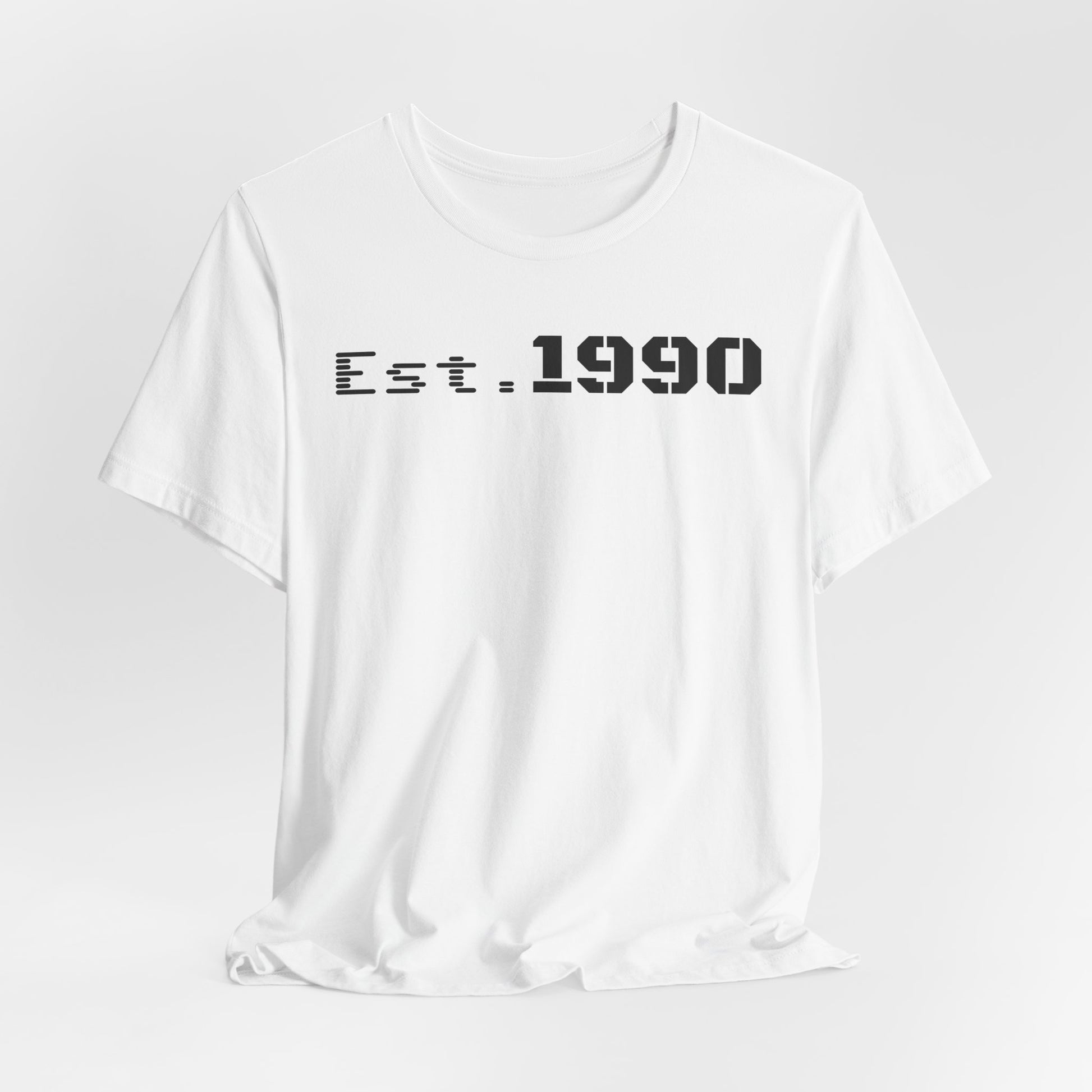 Unisex Est. 1990 Nostalgic Jersey Tee - Perfect Gift, Vintage Style, Retro Fashion, Birthday Celebration, Casual Wear - TRV