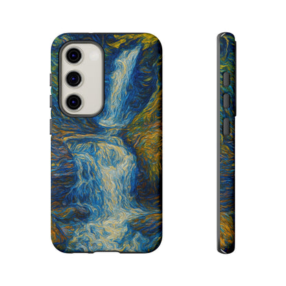 Artistic Phone Case - Waterfall Design, Unique Gift, Phone Accessory, Nature Lover, Original Artwork - TRV