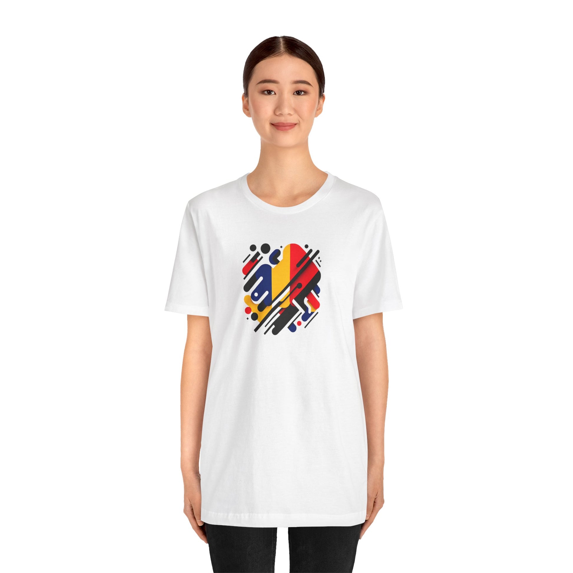 Artistic Heart Unisex Jersey Tee - Vibrant Graphic Tee, Casual Wear, Gift for Art Lovers, Birthday Surprise, Everyday Comfort - TRV