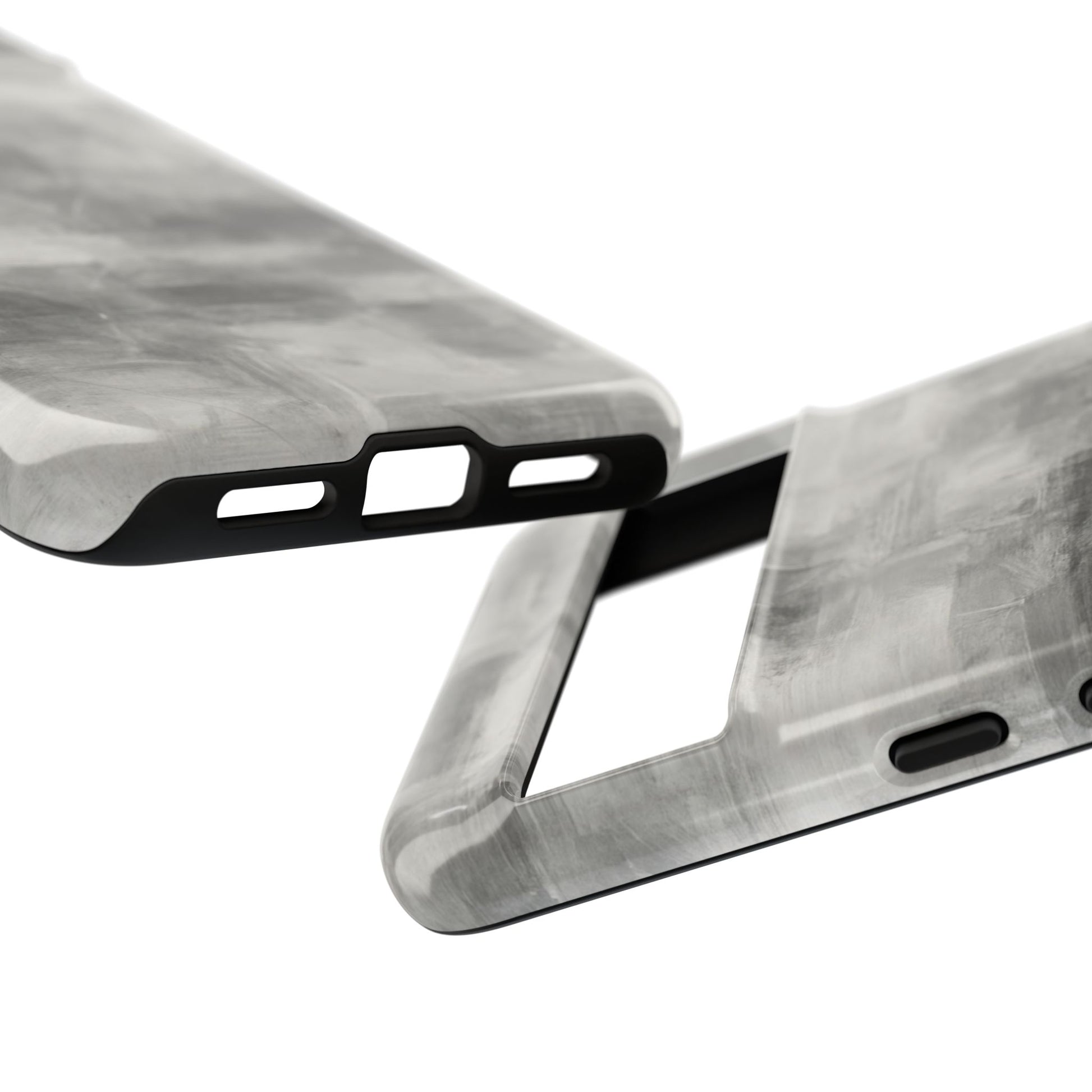 Stylish Phone Case for Tough Protection, Marble Grey Design, Customizable Gift for Her, Unisex Mobile Accessory, Birthday Present, [...] - TRV